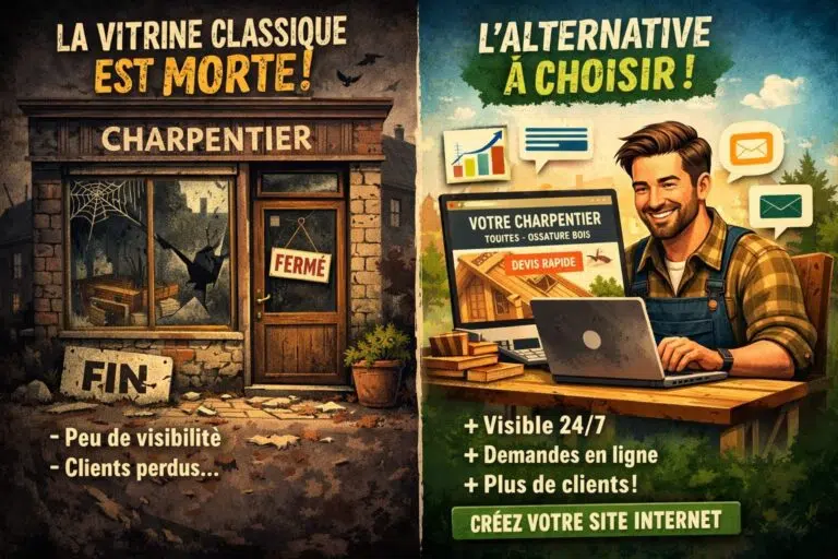 Création de site internet pour artisan - Pourquoi la vitrine classique est morte