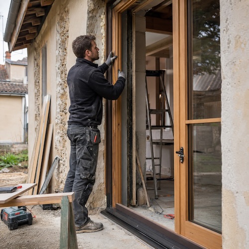 Chantier de menuiserie